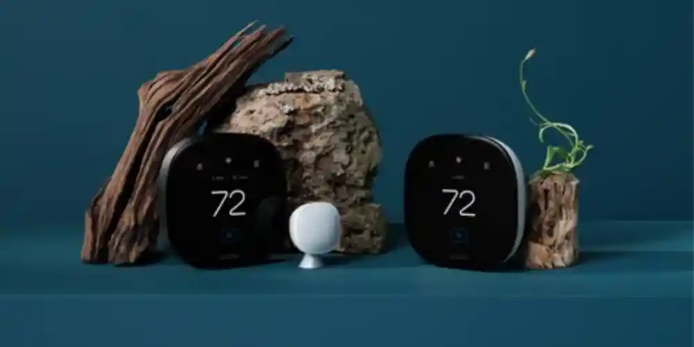 Ecobee Smart Thermostat Premium on wall