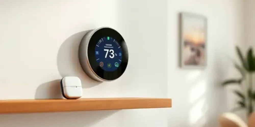 Programmable smart thermostat for scheduled home temperature control