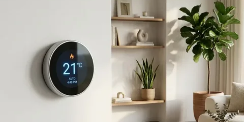 Sensor-compatible thermostat for monitoring indoor temperatures