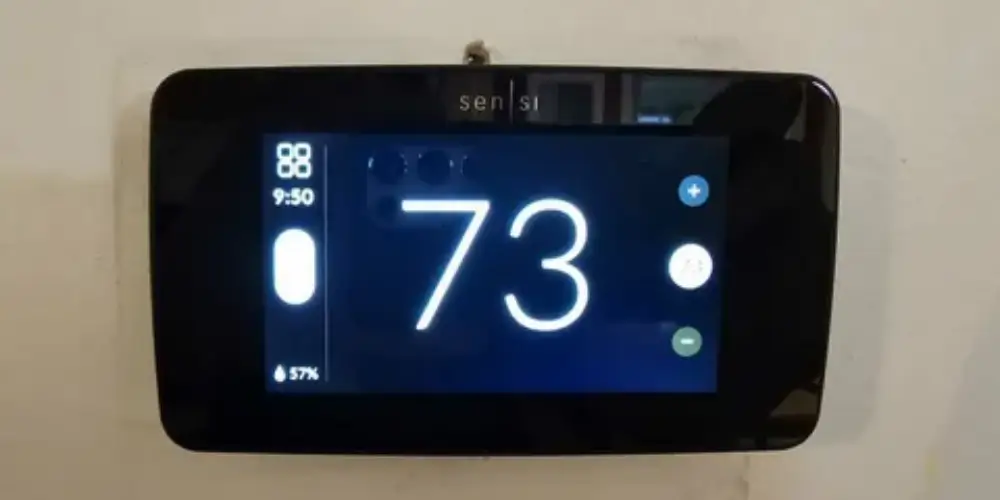 Sensi Smart Thermostat with digital controls for home heating and cooling