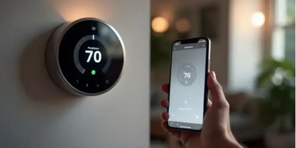 Dual-Fuel Smart Thermostat for compatible heat pump and furnace systems